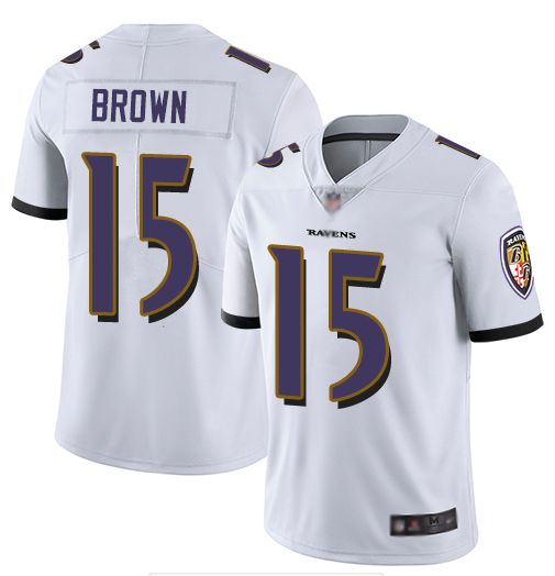 Men Baltimore Ravens #15 Brown White Nike Vapor Untouchable Limited NFL Jerseys->new york giants->NFL Jersey